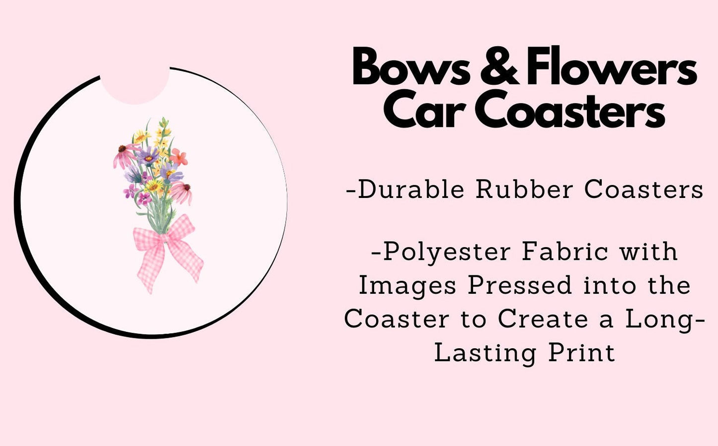 Wildflower Bouquet Car Coasters