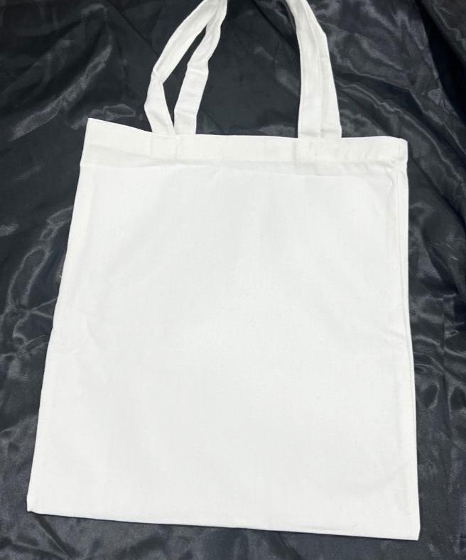 Back of Tote Bag is Solid White