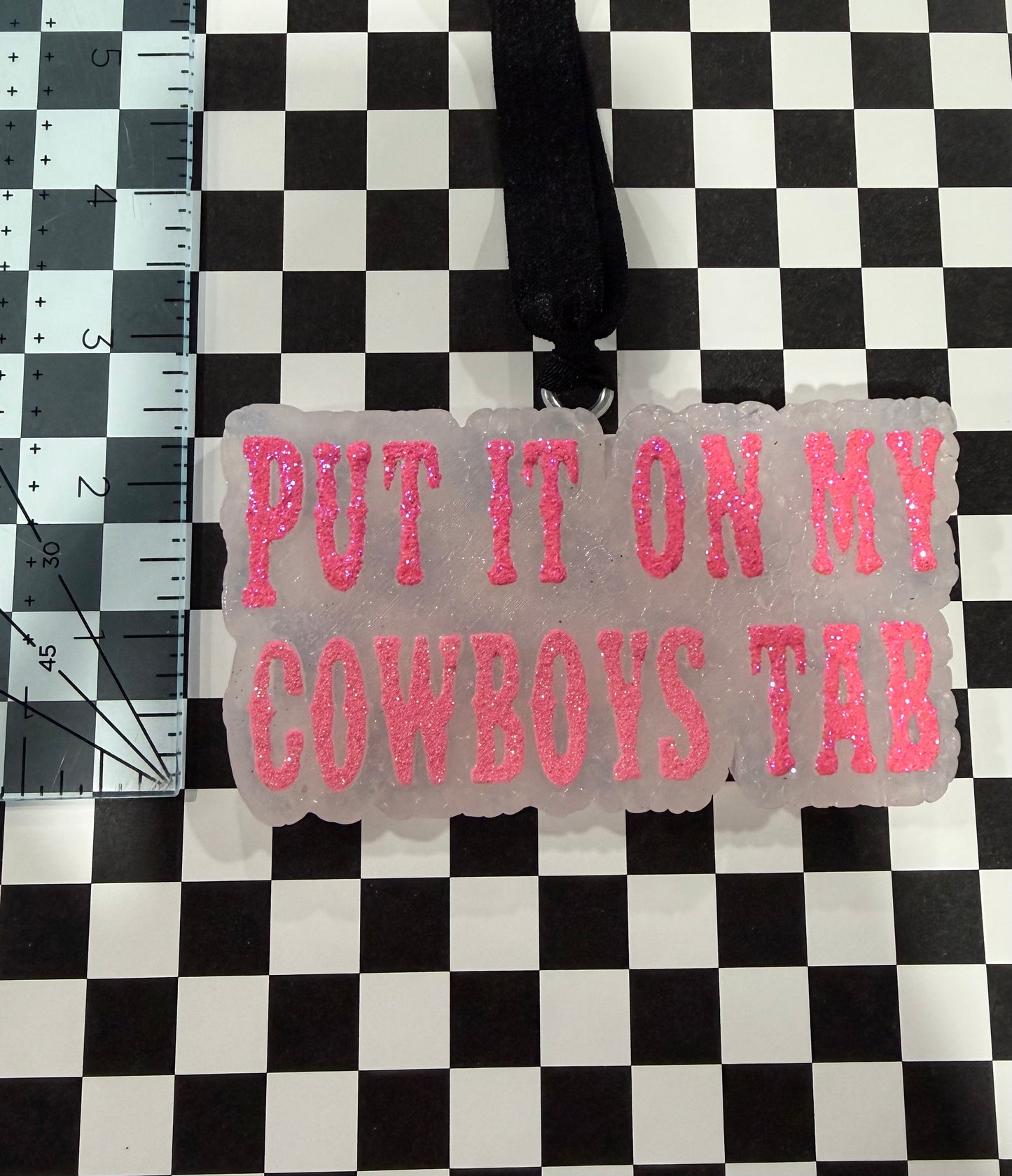 Pink Put It On My Cowboy’s Tab Freshie