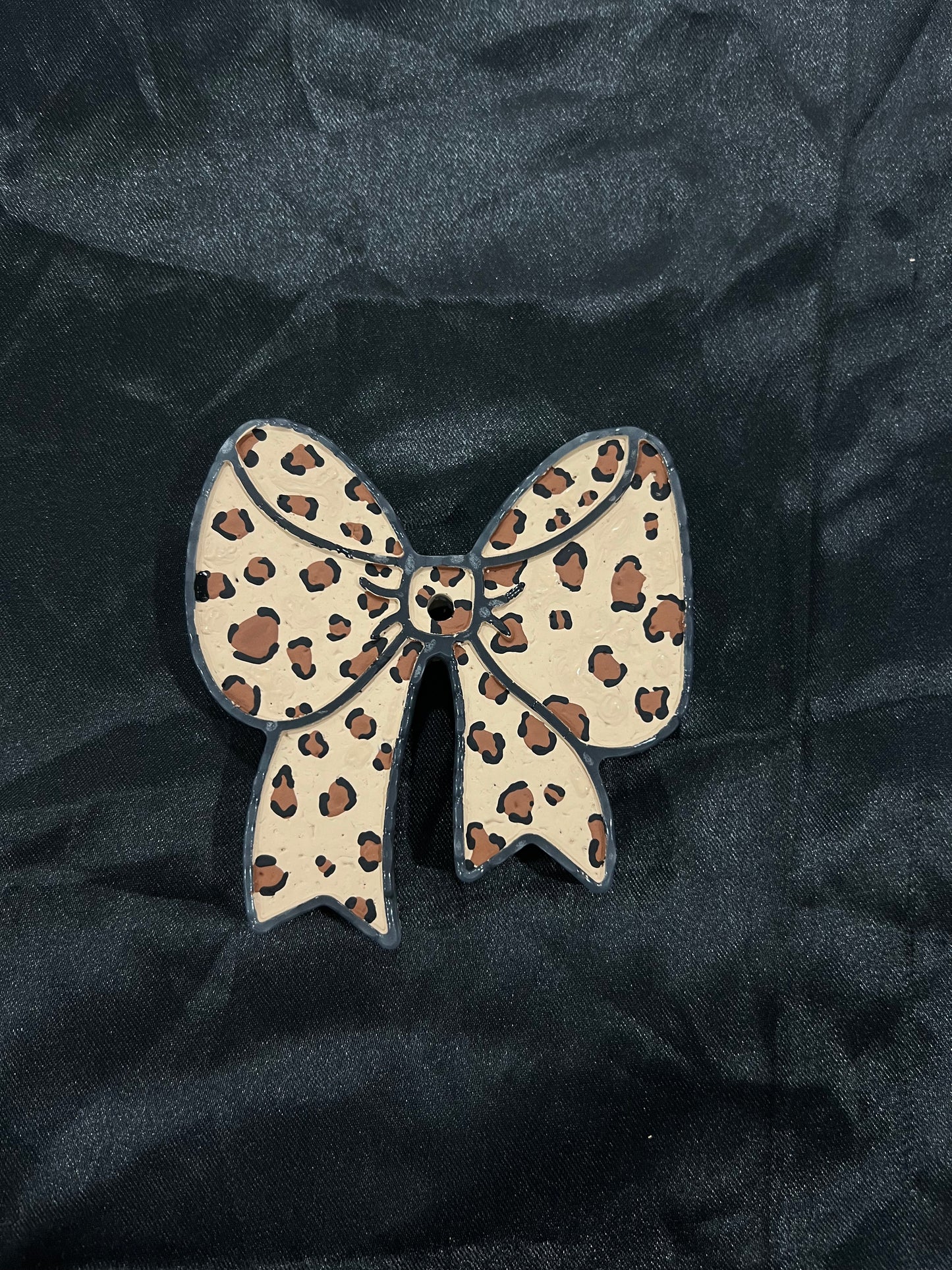 Cheetah Print Bow Car Freshie