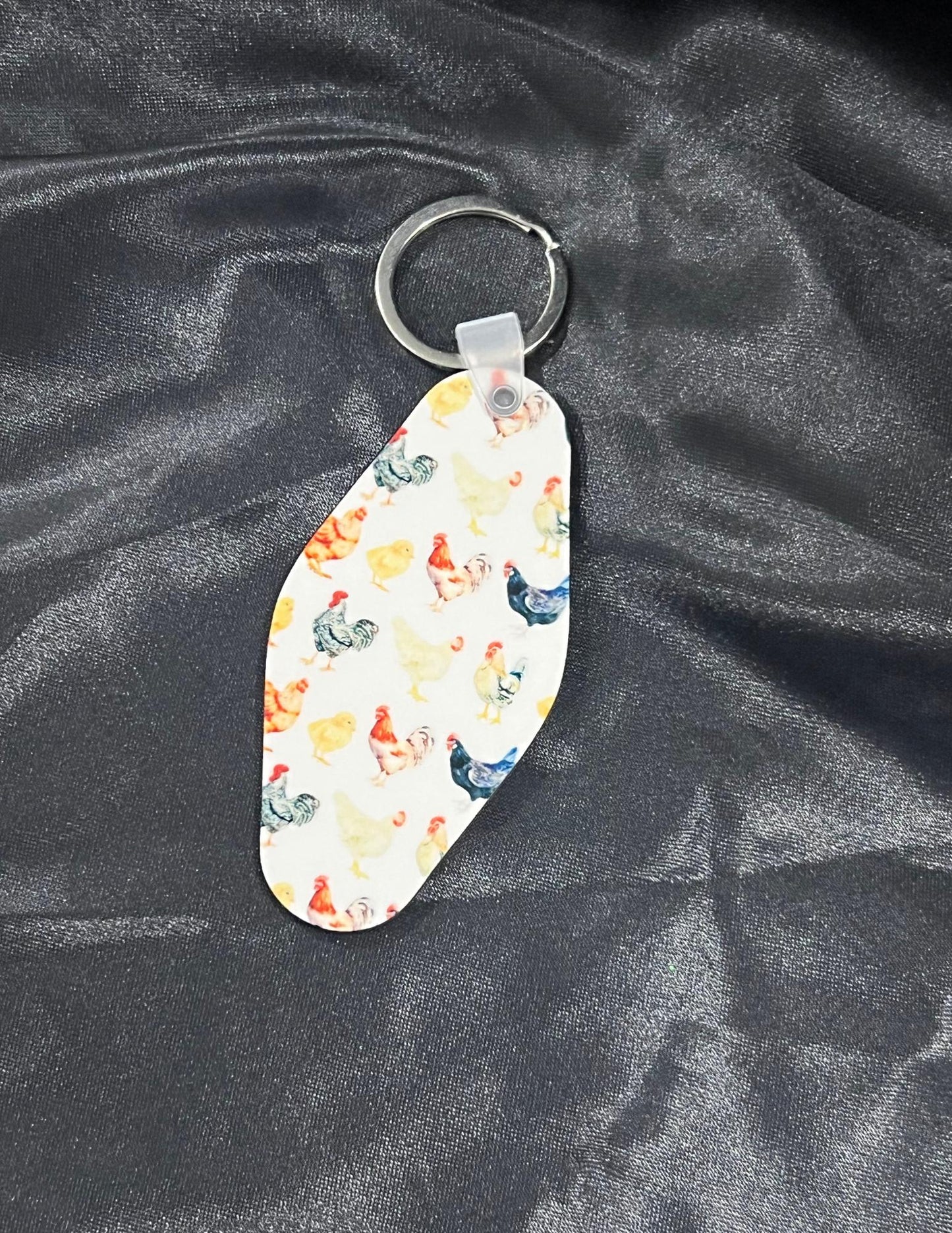Chicken Lover Motel Keychain