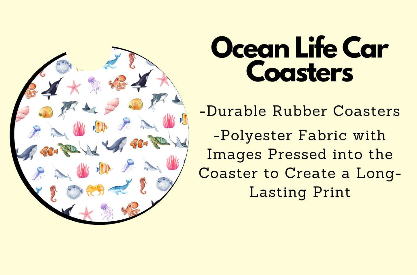 Ocean Animal Car Coasters