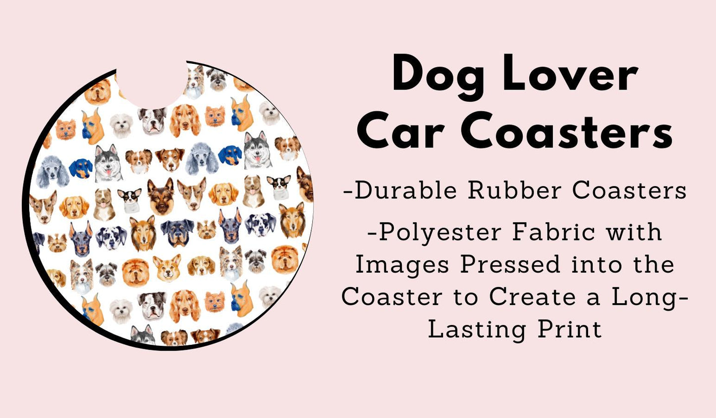 Dog Lover Car Coasters