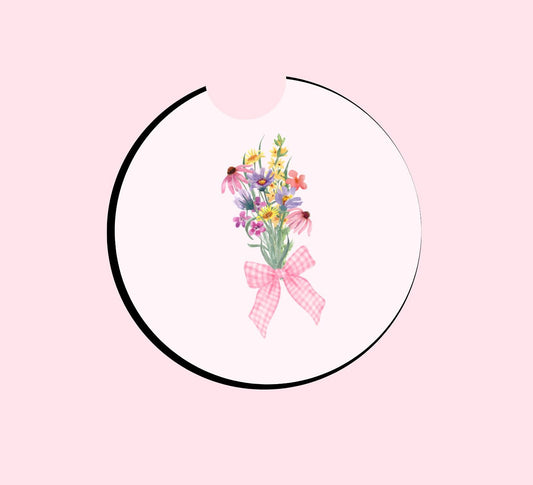 Wildflower Bouquet Car Coasters