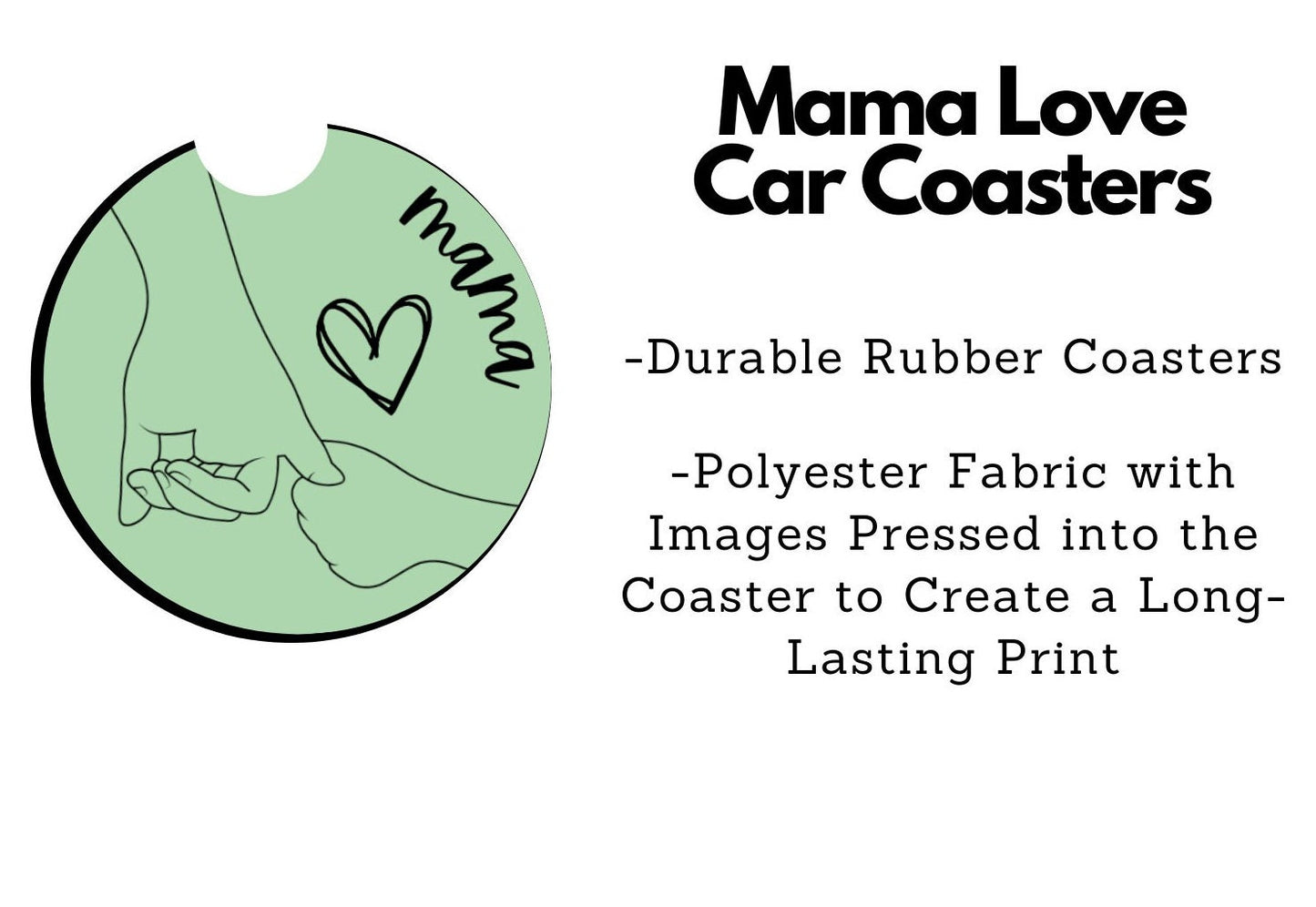 Mama's Love Car Coasters