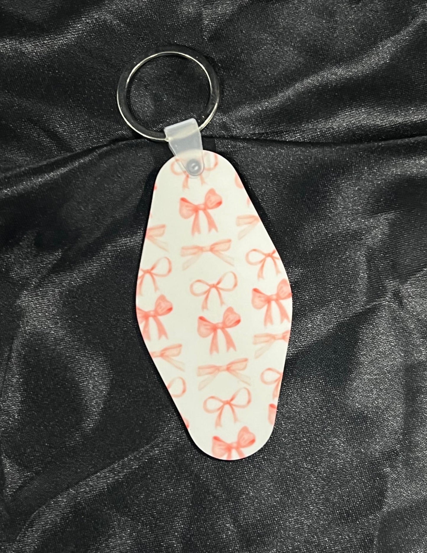 Pink Bow Motel Keychain