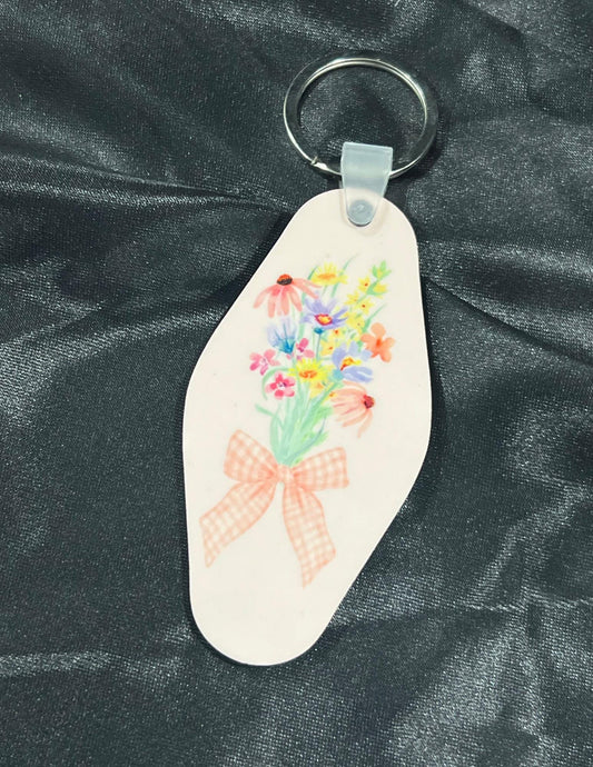Wildflower Bouquet Motel Keychain