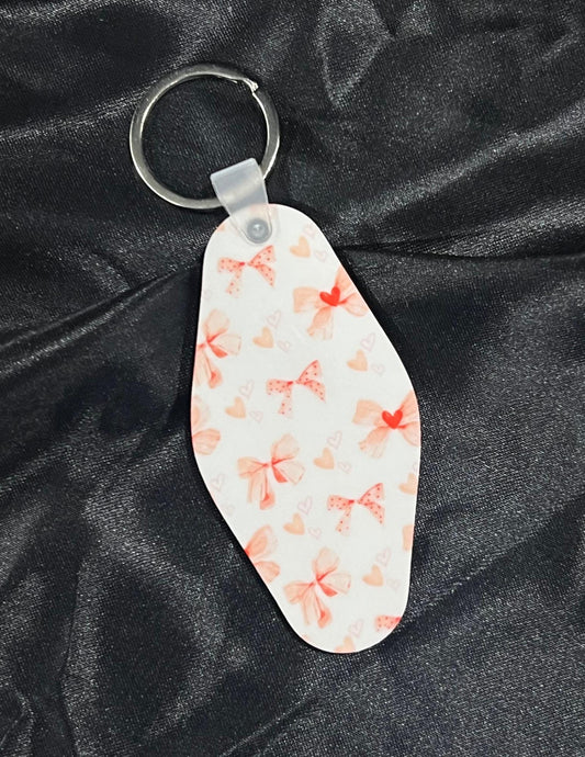 Bow Lover Motel Keychain