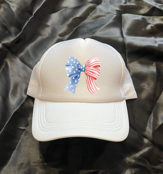 American Flag Themed Bow Hat