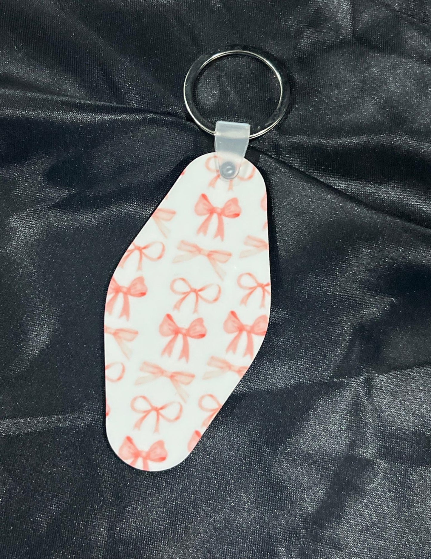 Pink Bow Motel Keychain