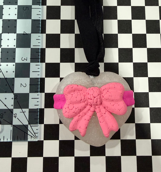 3D Shades of Pink Heart Freshie