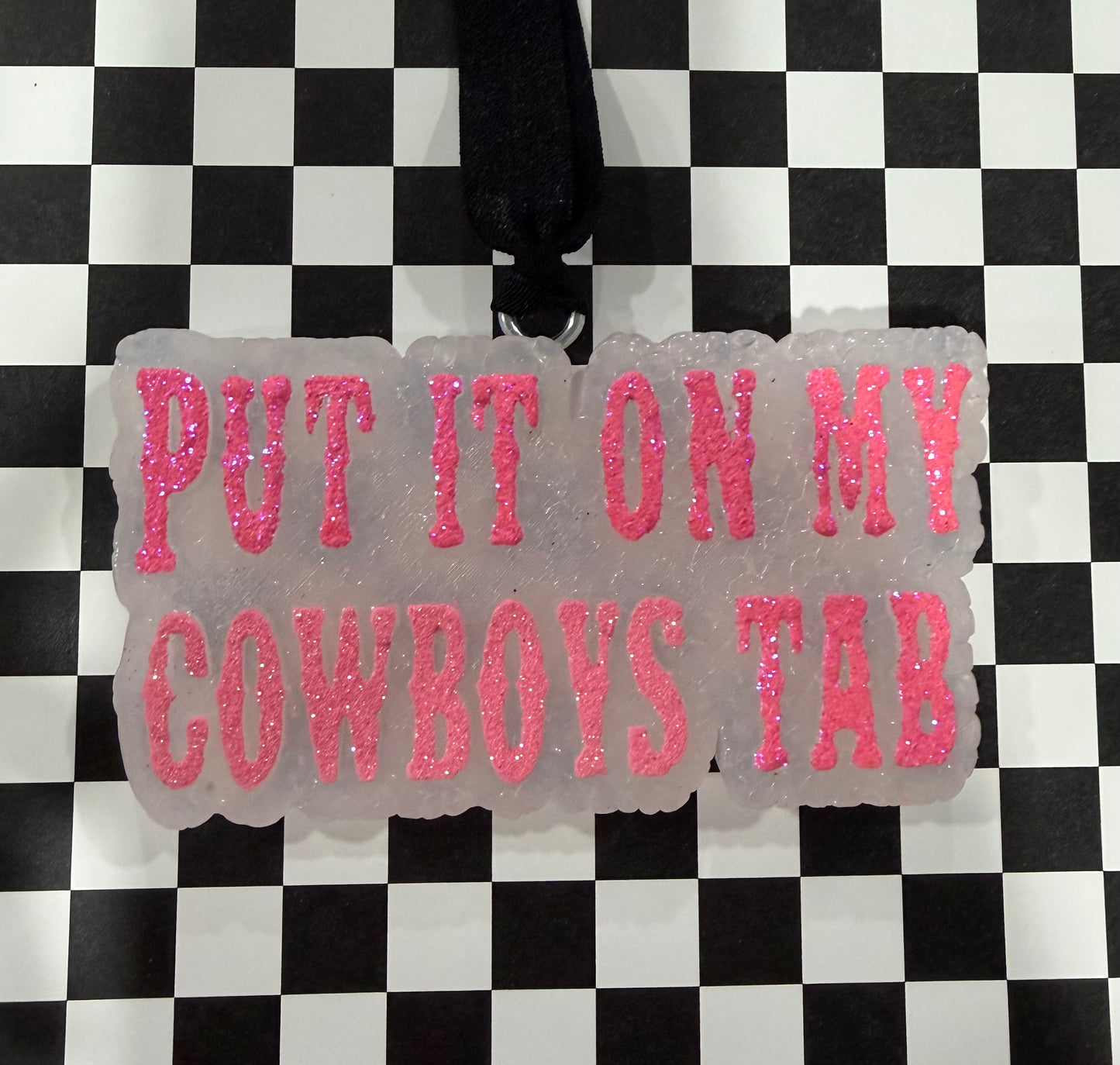 Pink Put It On My Cowboy’s Tab Freshie