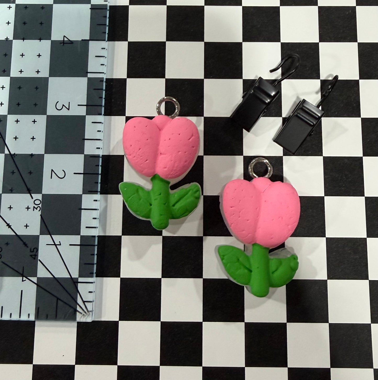 Pink Tulip Vent Clips