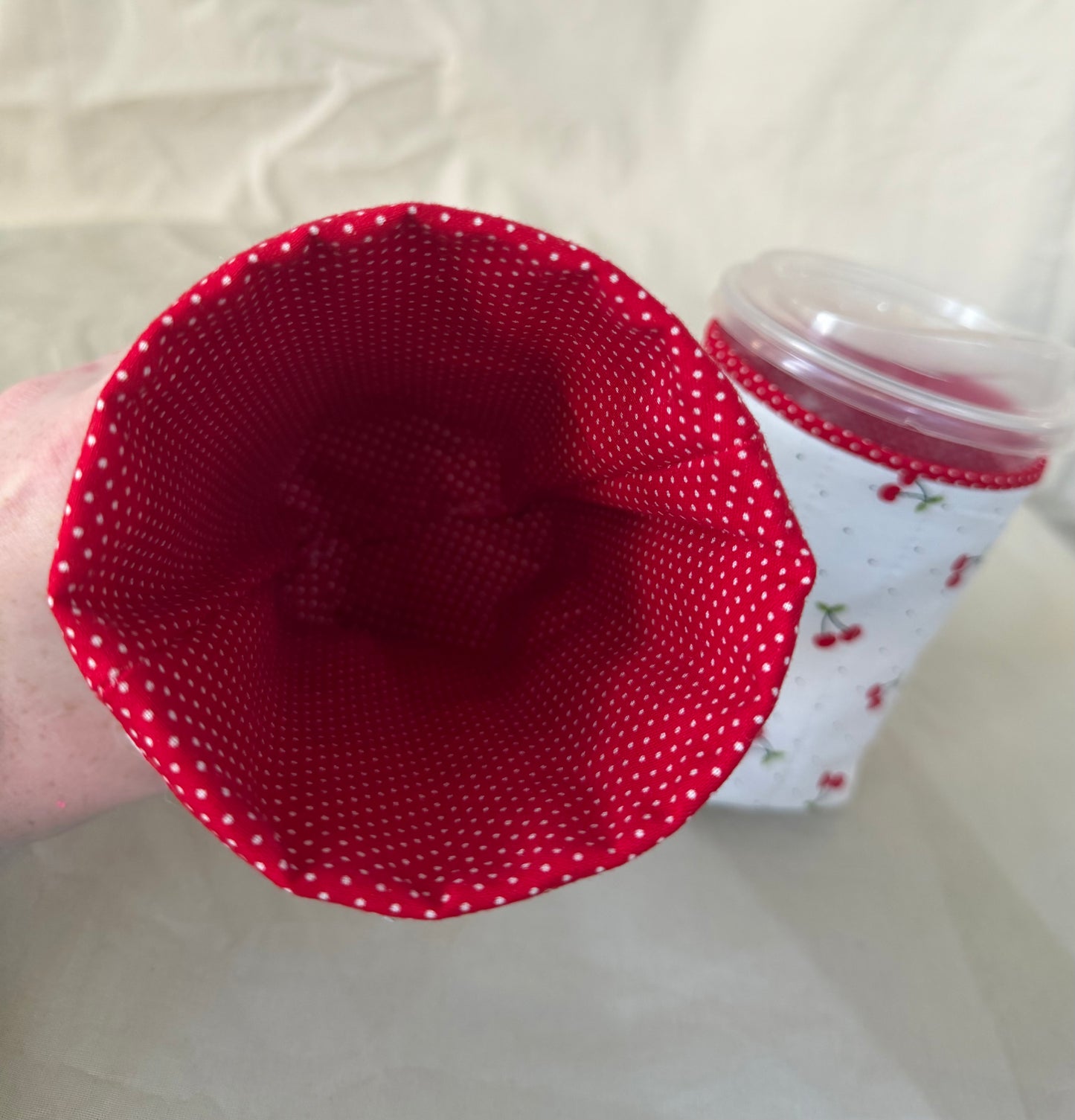 Cherry Themed Insulated Drink Cozies