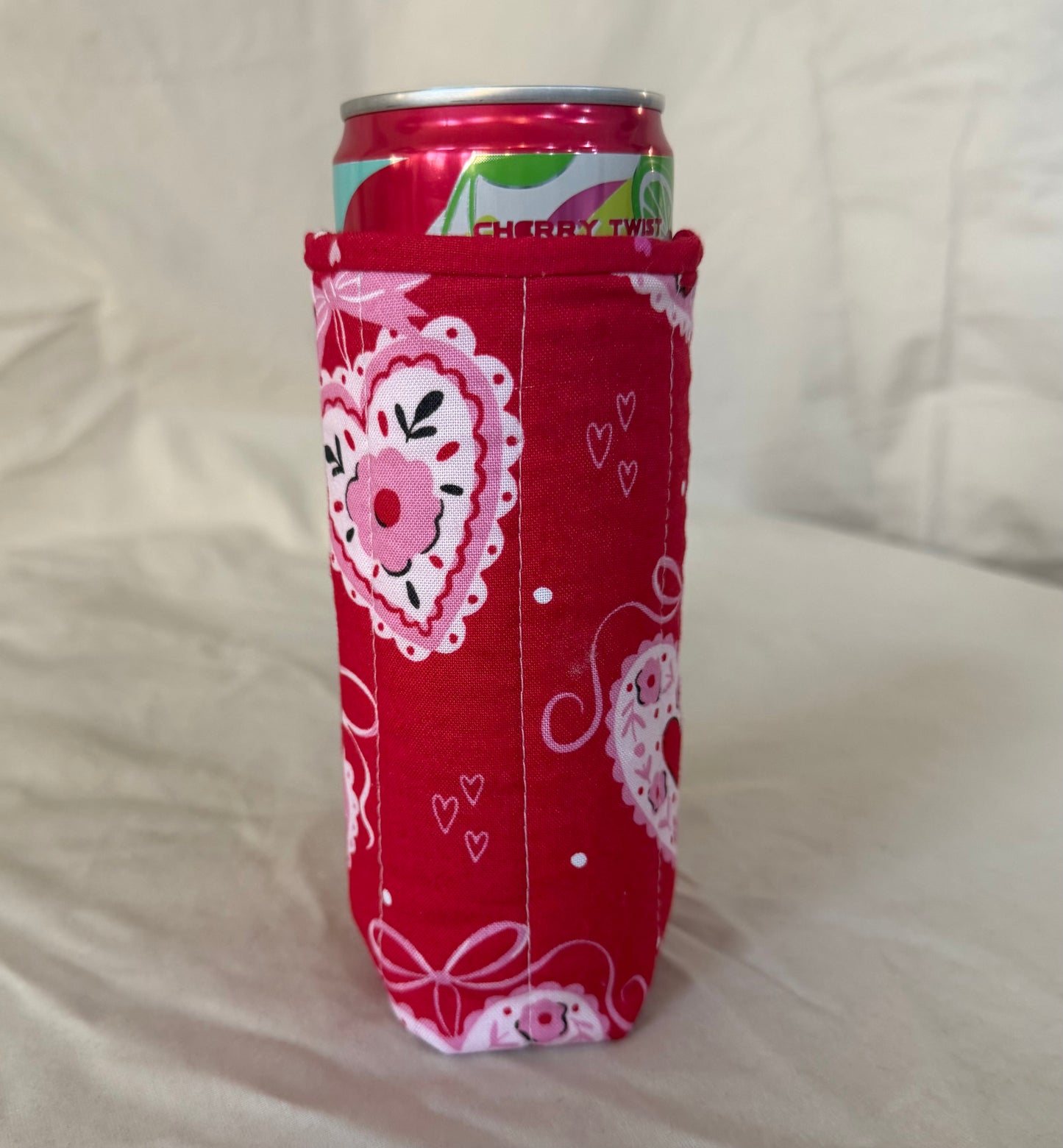 Slim Insulted Drink Cozie Valentine’s Edition