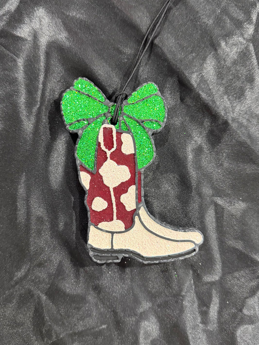 Red and Green Boot Freshie