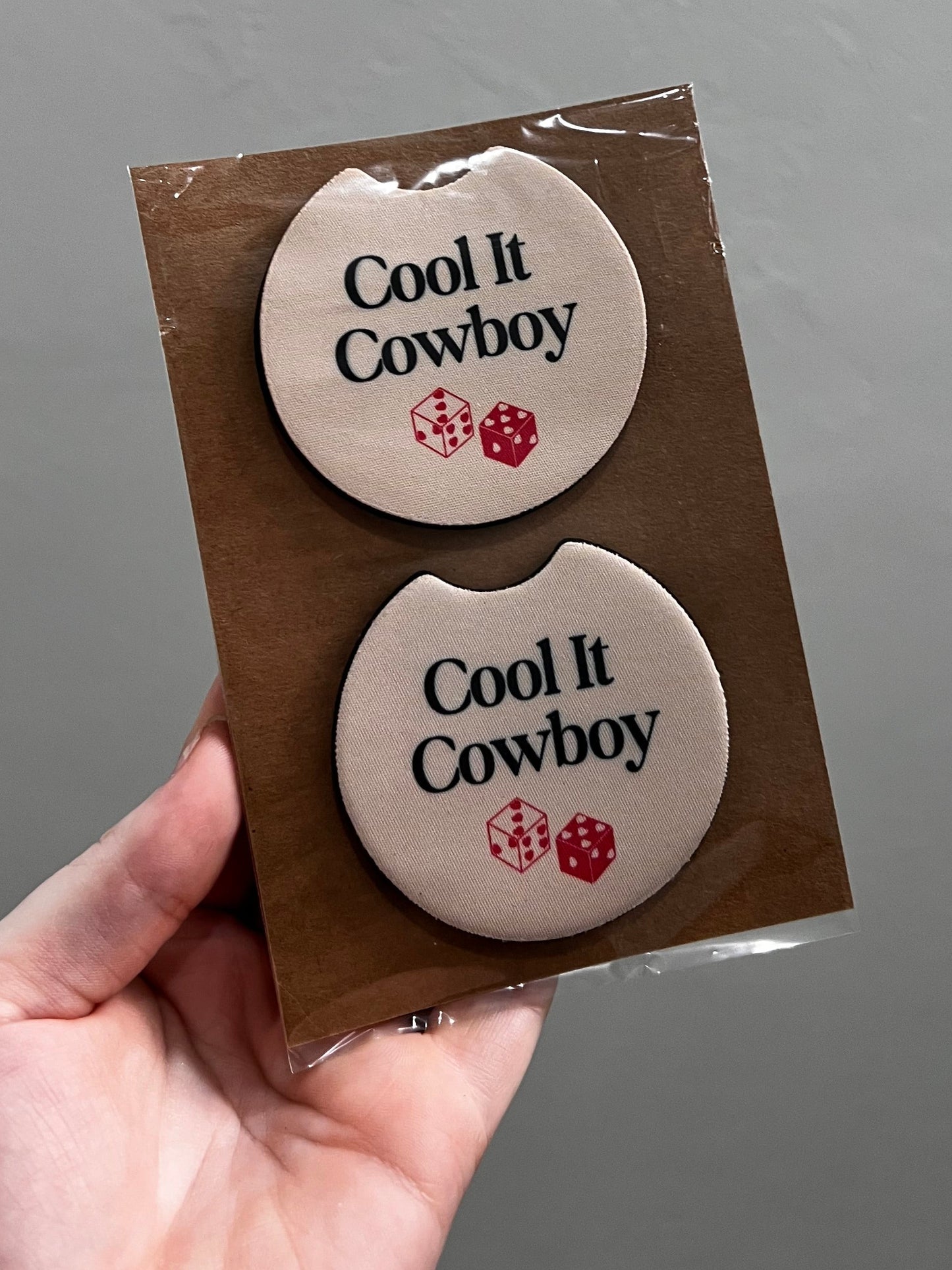 Cool It Cowboy Car Coasters