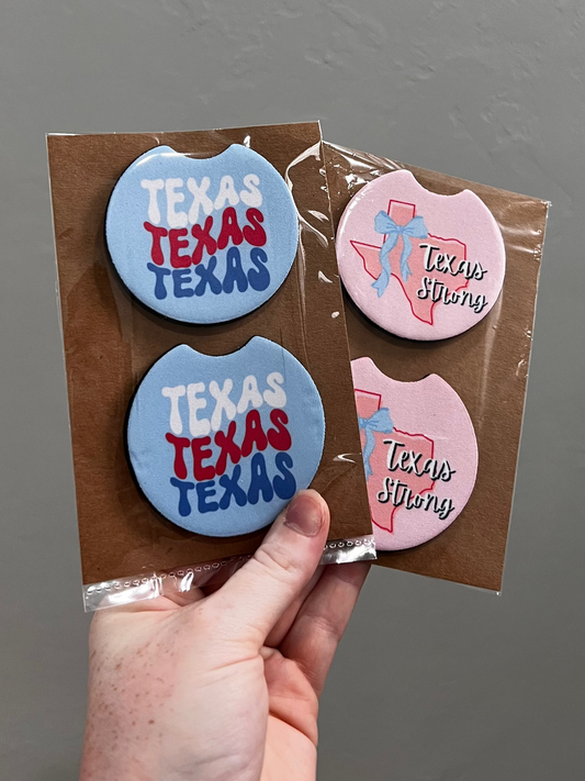 Texas Strong Car Coasters