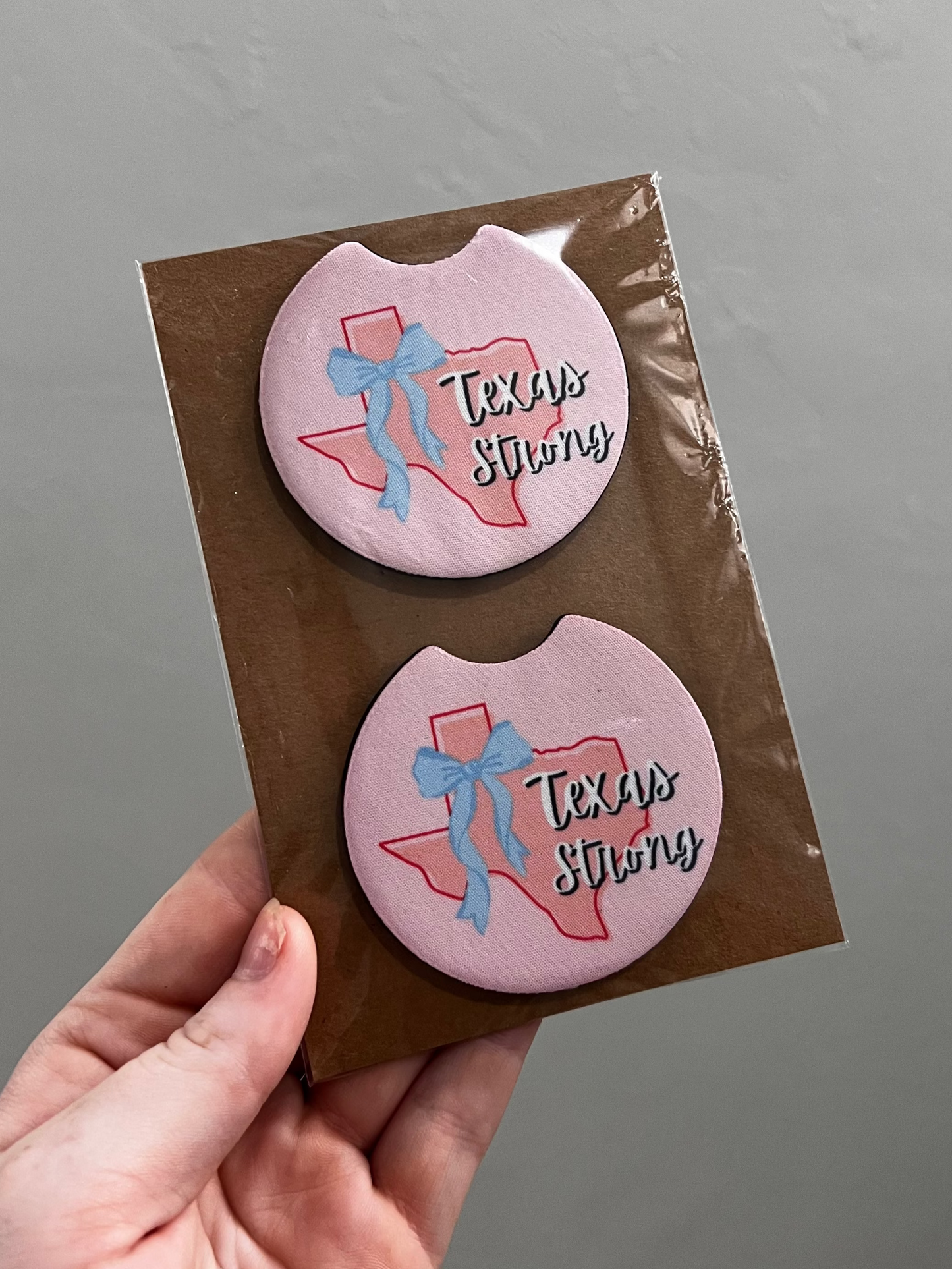 Texas Strong Car Coasters