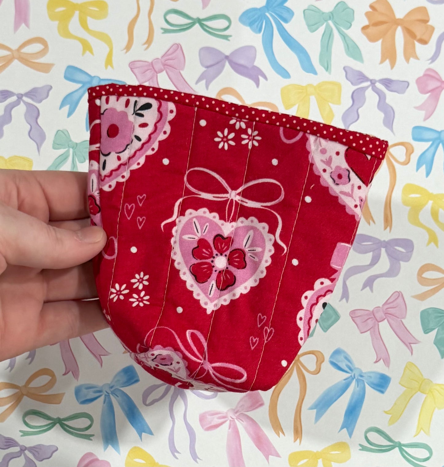 Bows & Hearts Insulated Drink Cozies