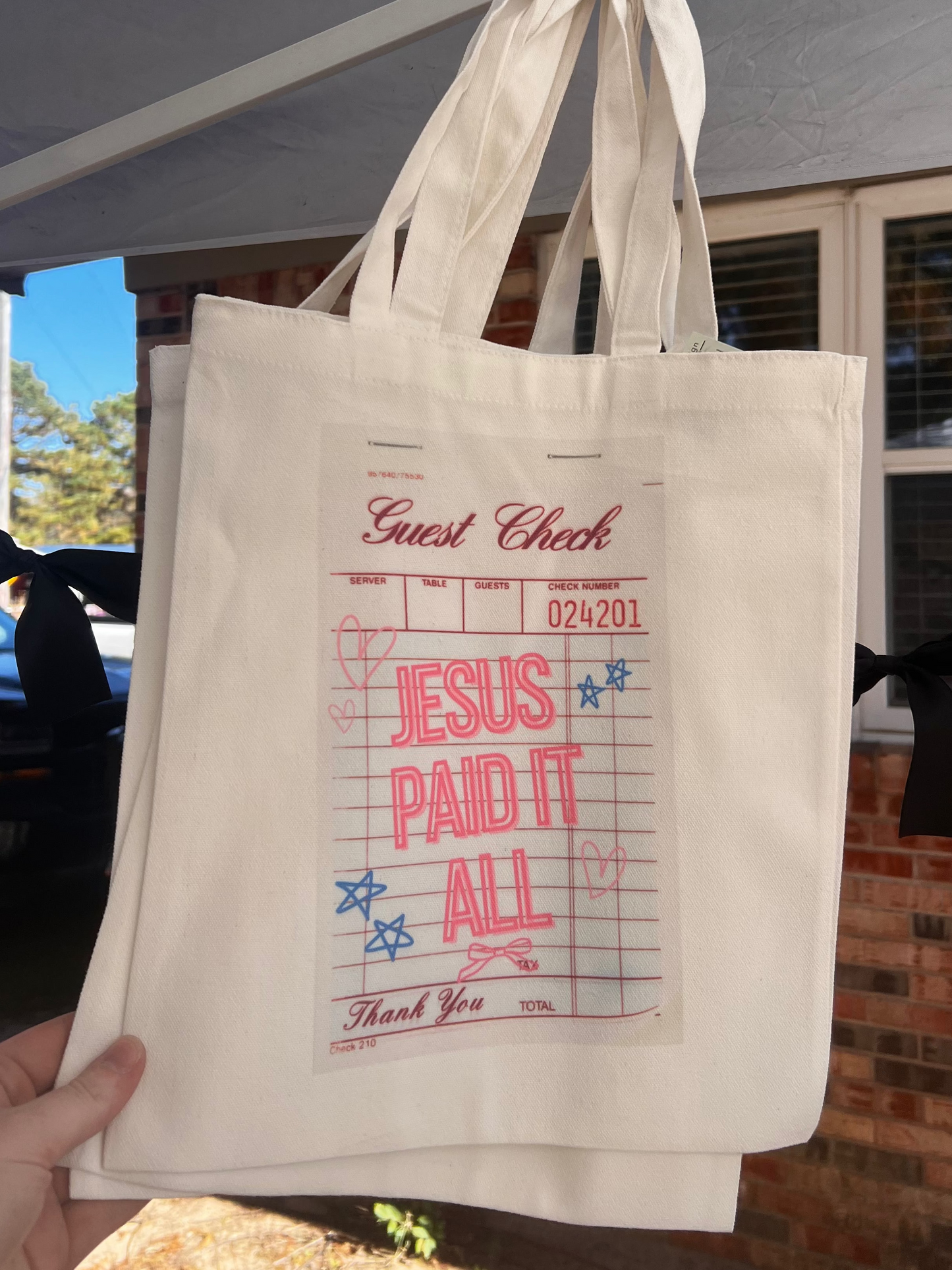 Jesus Paid It All Tote