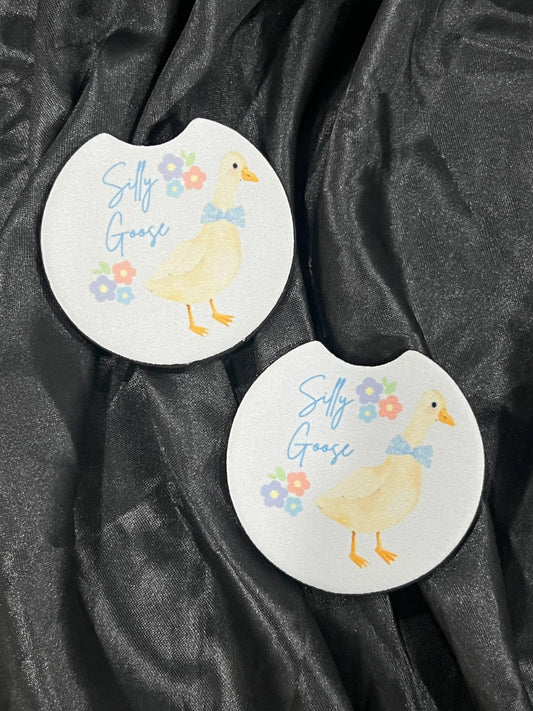 Silly Goose Car Coasters