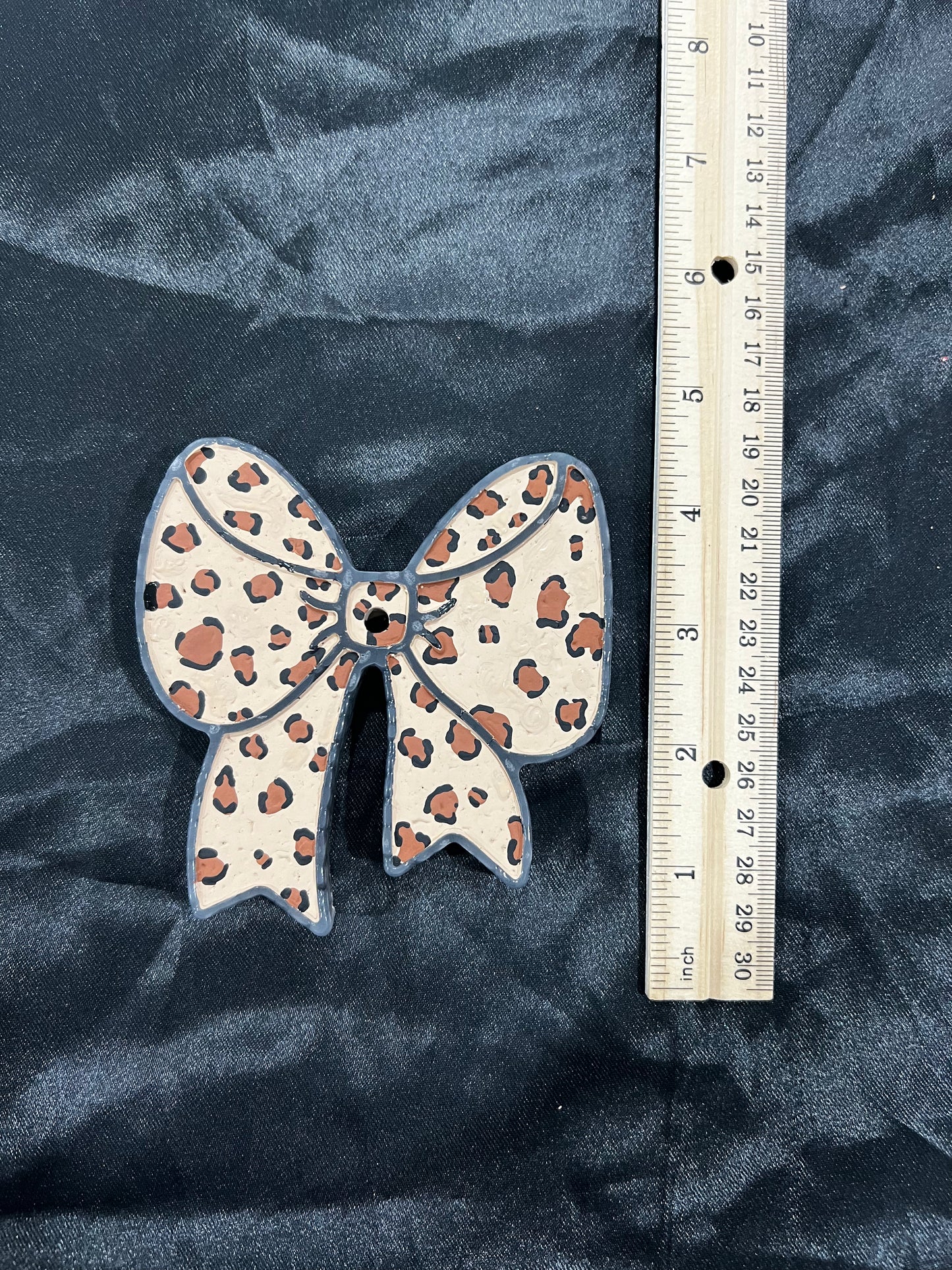 Cheetah Print Bow Car Freshie