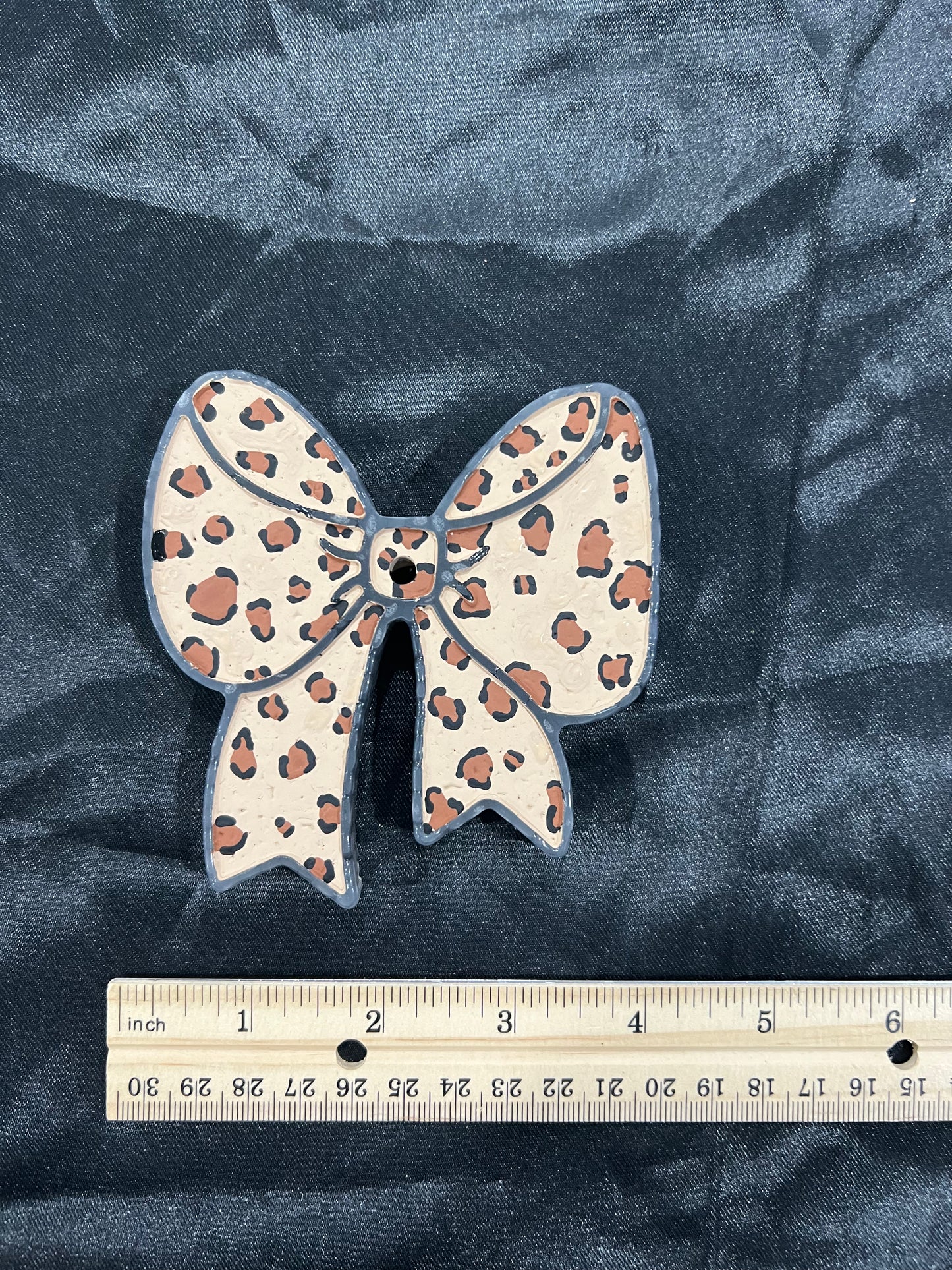 Cheetah Print Bow Car Freshie