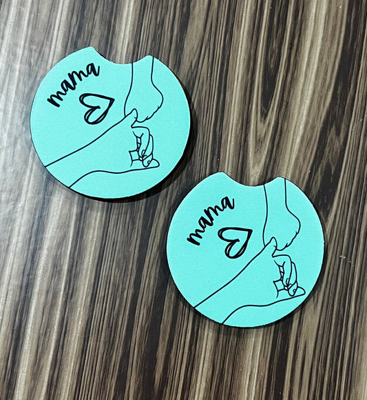 Mama's Love Car Coasters