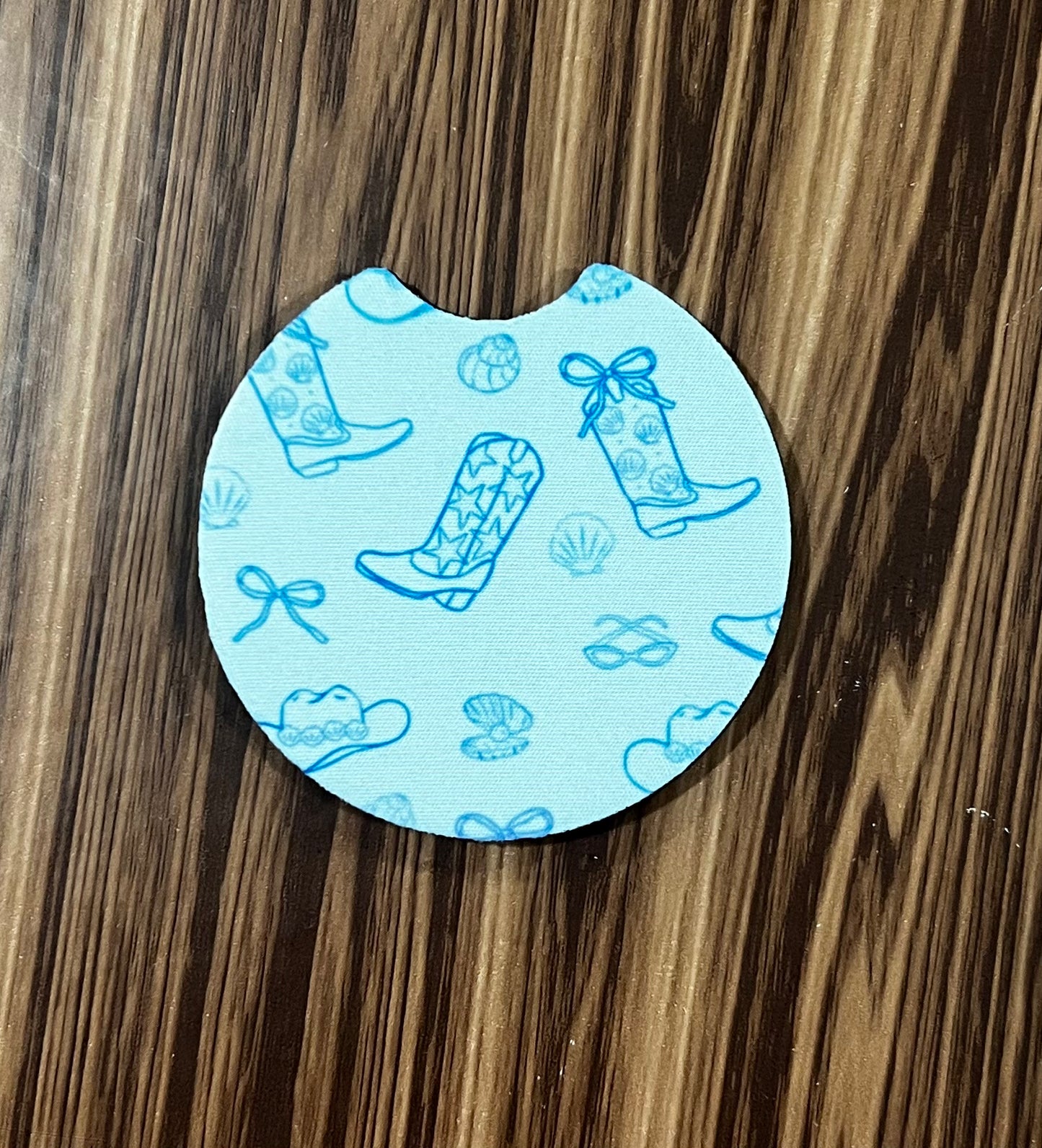 Coastal Cowgirl Car Coasters