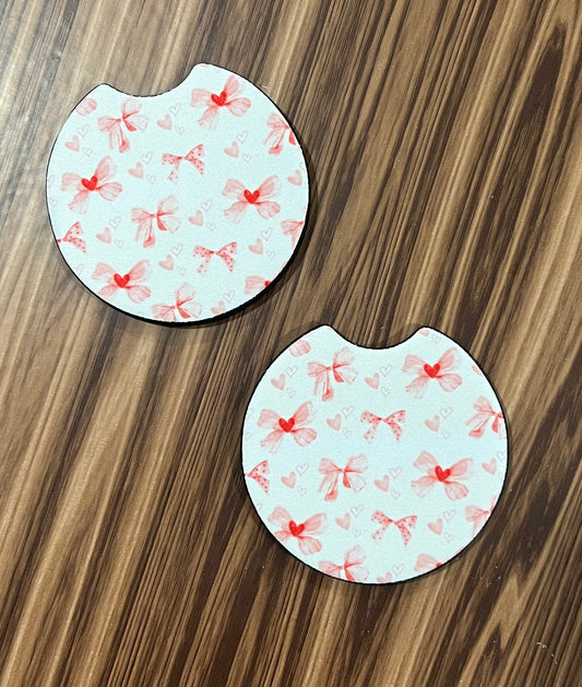 Bow Lover Car Coasters