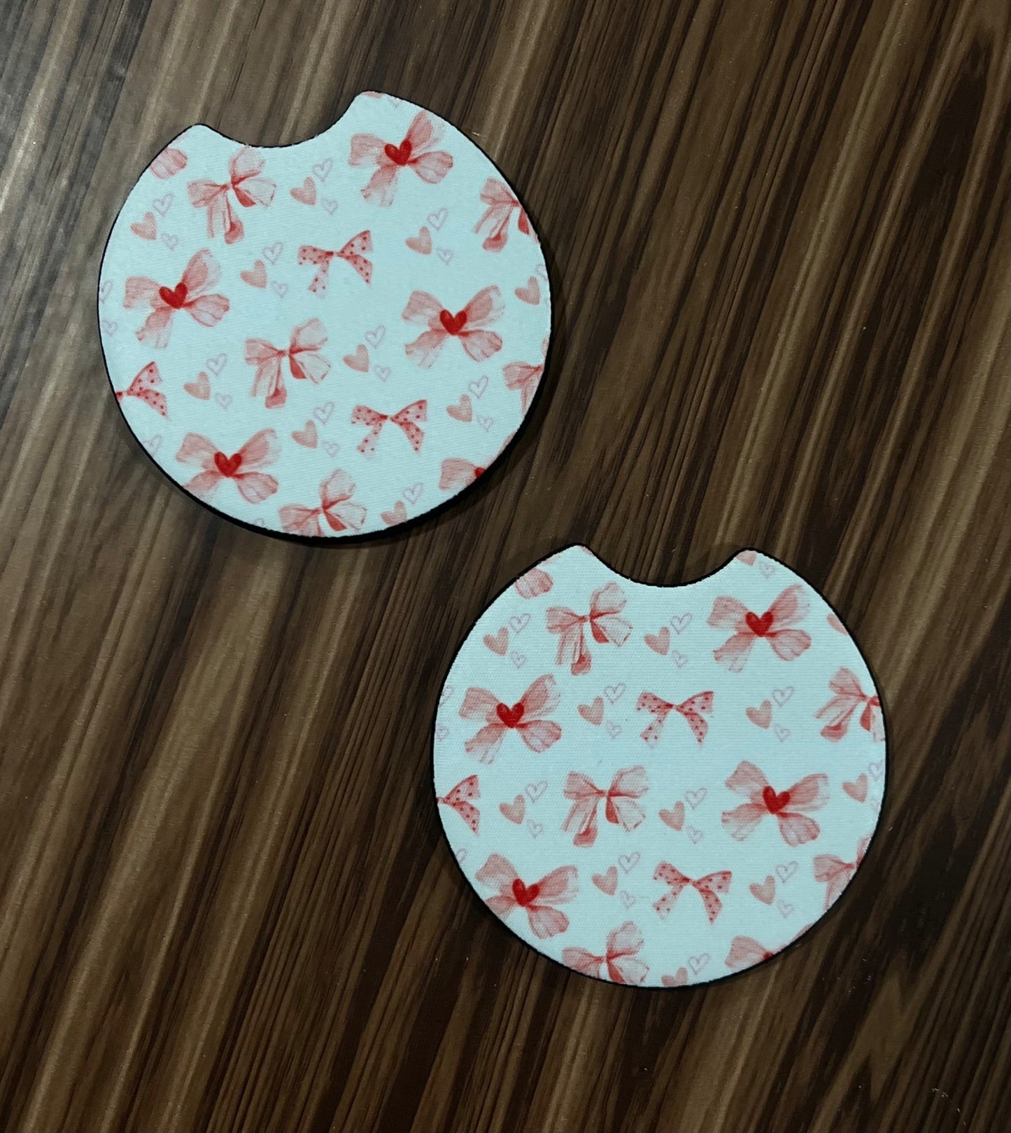 Bow Lover Car Coasters