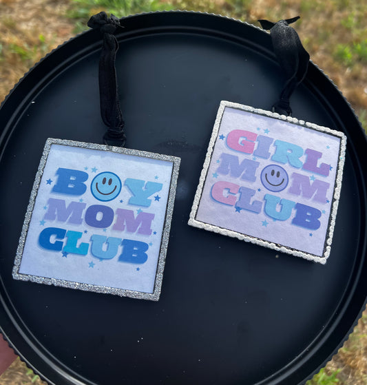 Boy or Girl Mom Club Car Freshie