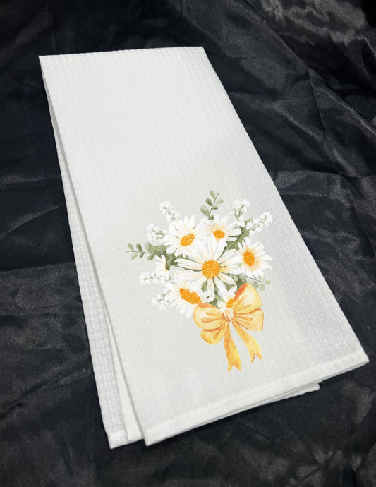 Daisy Bouquet Decorative Hand Towel